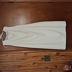 Winter white sheath dress size 20